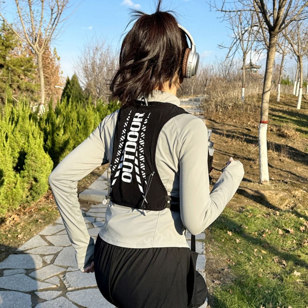 Trail Running Vest - Nylon Hydration Backpack Breathable Lightweight Trail