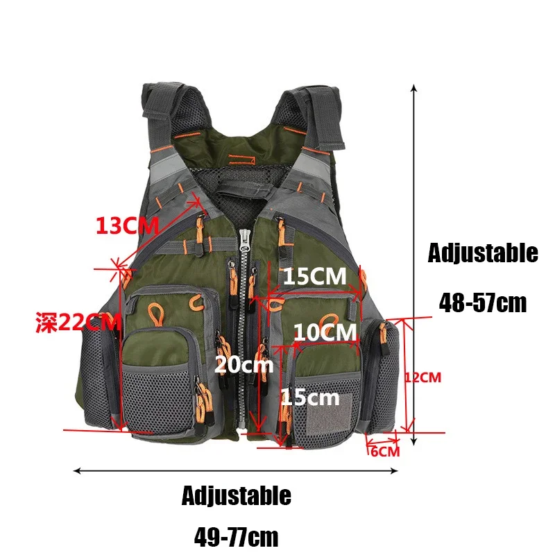 Adjustable Fishing Vest Breath - огляд і ціна Outdoor Sport Waterproof Jacket