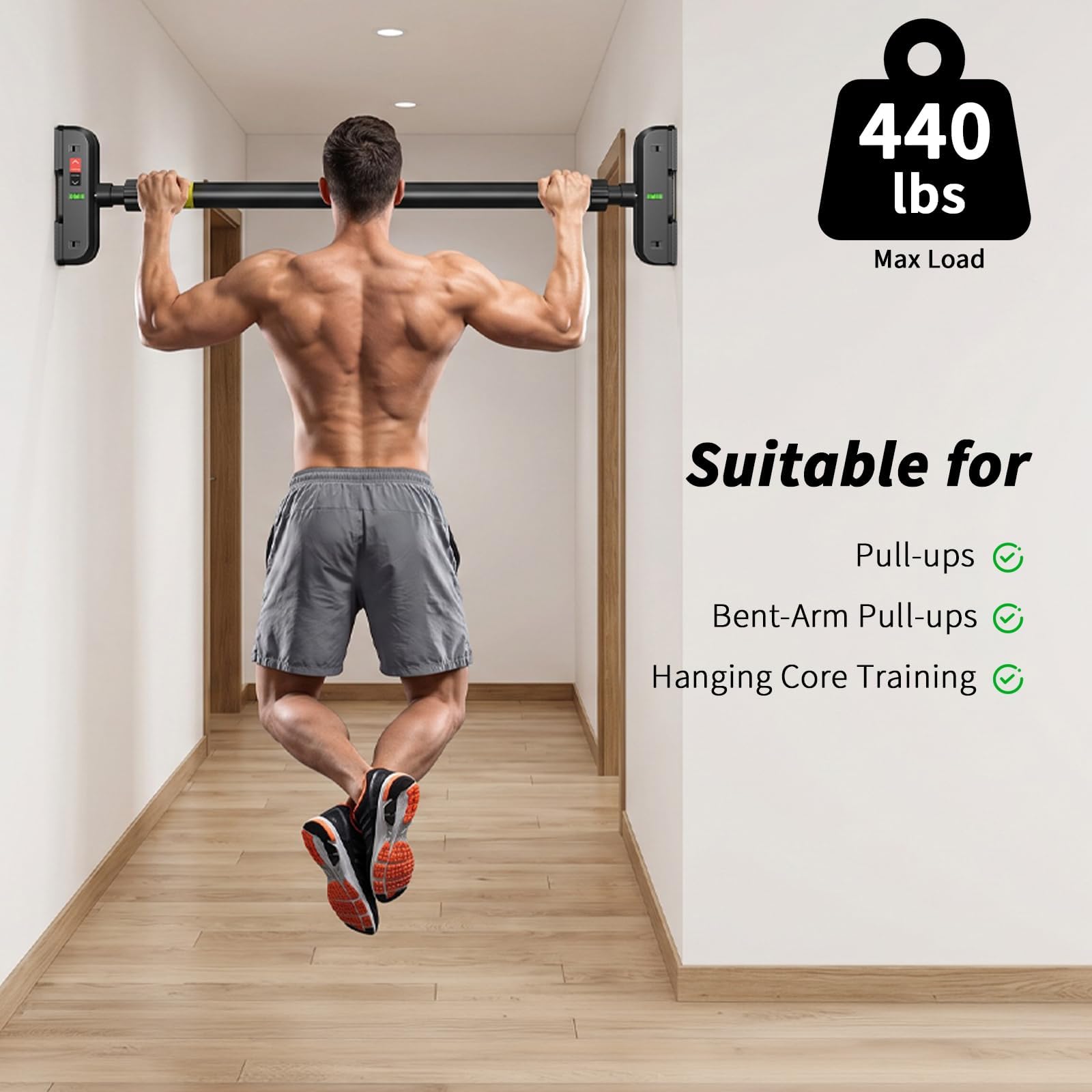 Doorway Pull Up Bar No Screws  - огляд і ціна Outdoor Sport Bar