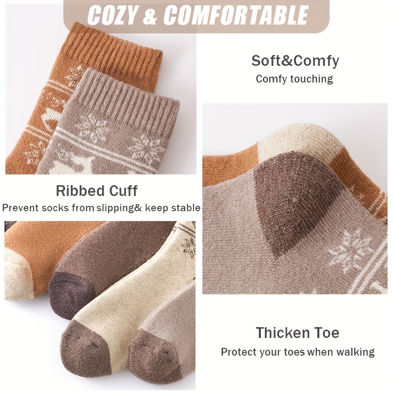 5Pairs Winter Thicken Wool Soc - огляд і ціна Outdoor Sport Hose