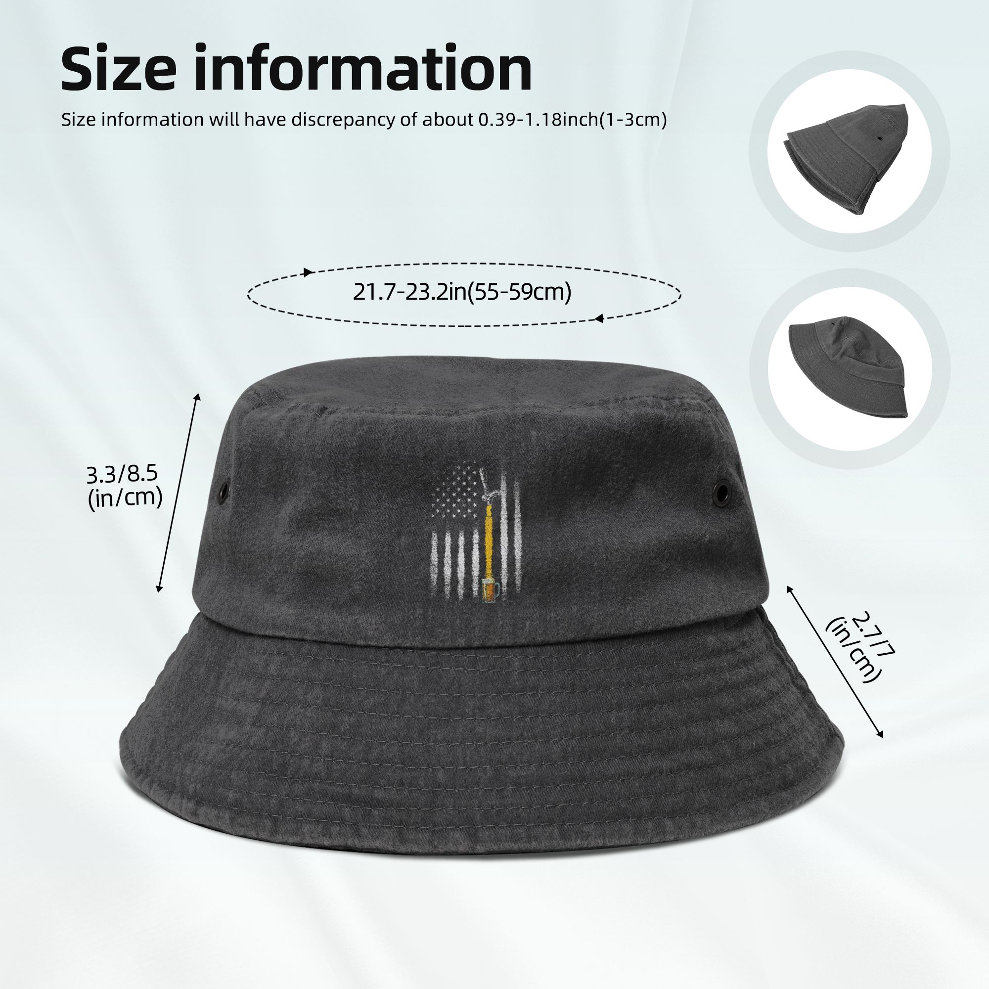 USA Flag Beer Bucket Hat Men W - огляд і ціна Outdoor Sport Usa