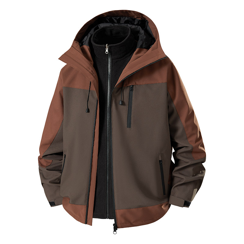 3-in-1 Splicing Mens Hiking Ja - огляд і ціна Outdoor Sport Waterproof Jacket